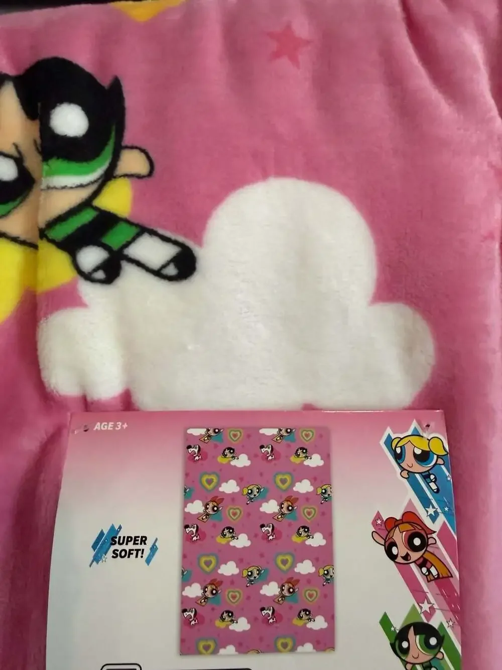 The Powerpuff Girls Super Soft Plush Throw Blanket Pink 50